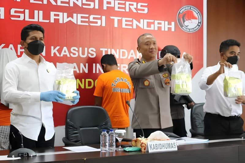 Polda Sulteng Menyita 7,6 Kilogram Sabu Selama Januari 2024