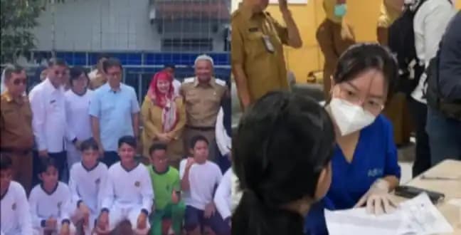 Wakil Gubernur Jawa Barat, Erwan Setiawan saat mendampingi Menteri Kesehatan Budi Gunadi Sadikin
