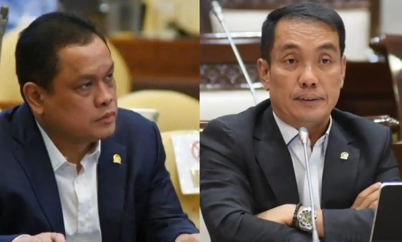 Wakil Ketua Komisi XI DPR RI Fauzi Amro dan anggota Komisi XI DPR RI Charles Meikyansyah