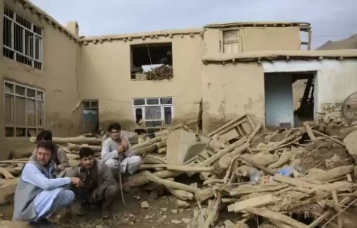 Warga korban Banjir di Afganistan