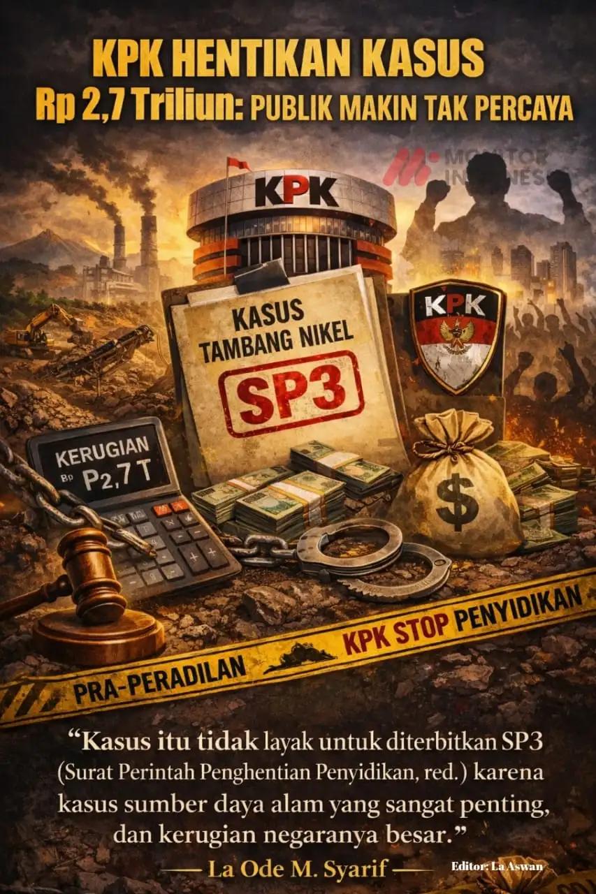 Infografis - KPK Hentikan Kasus Rp 2,7 Triliun: Kredibilitas Dipertanyakan Publik (Dok MI)