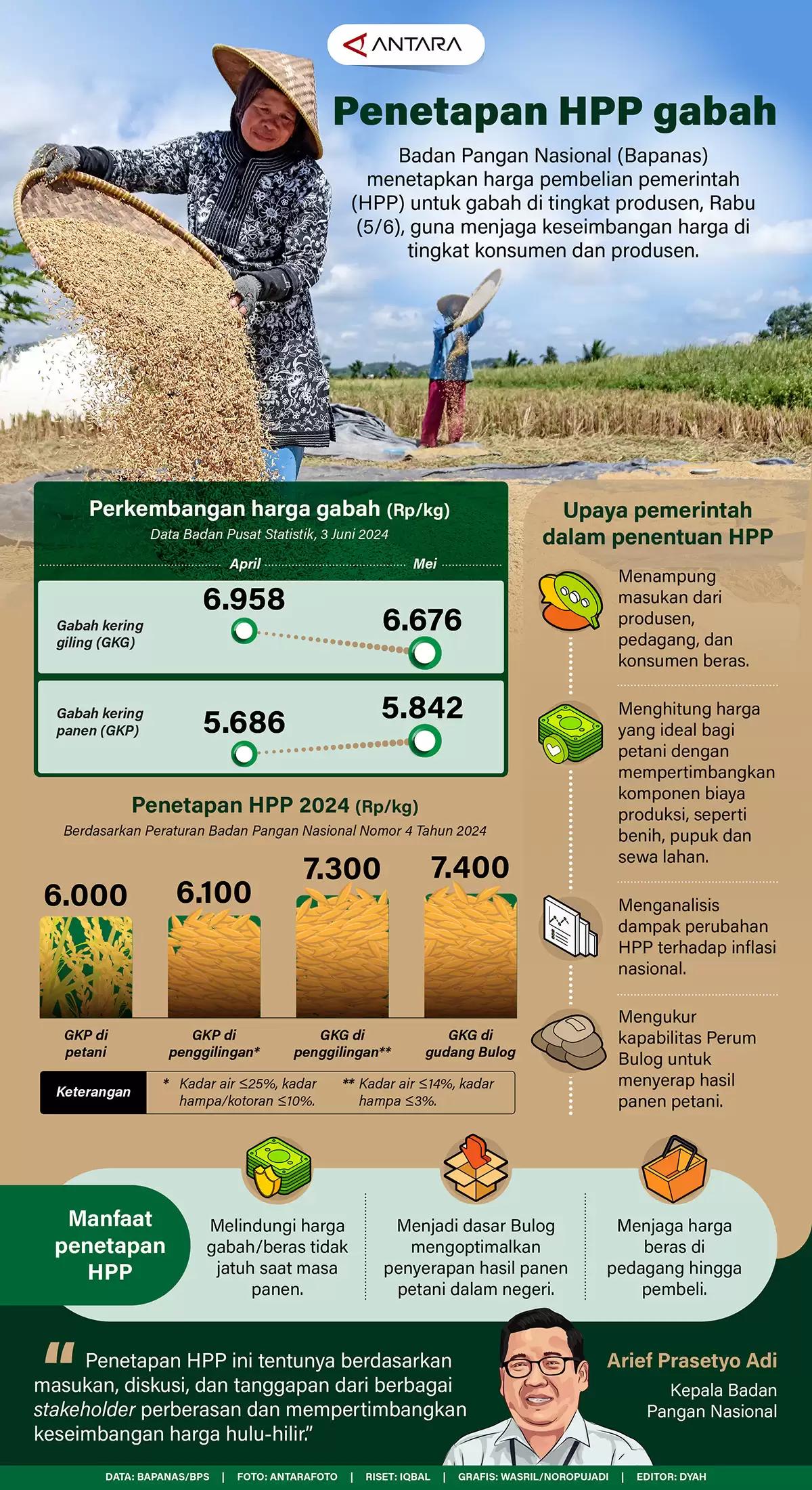 Infografis - Penetapan HPP Gabah